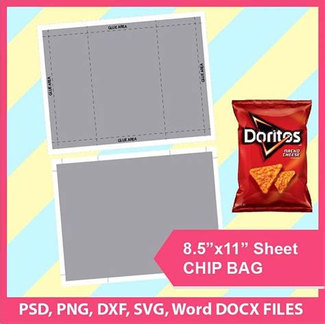 free printable chip bag png